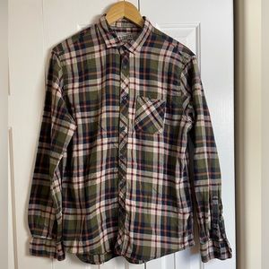 Men’s Cotton Flannel - Tan/Green/Navy